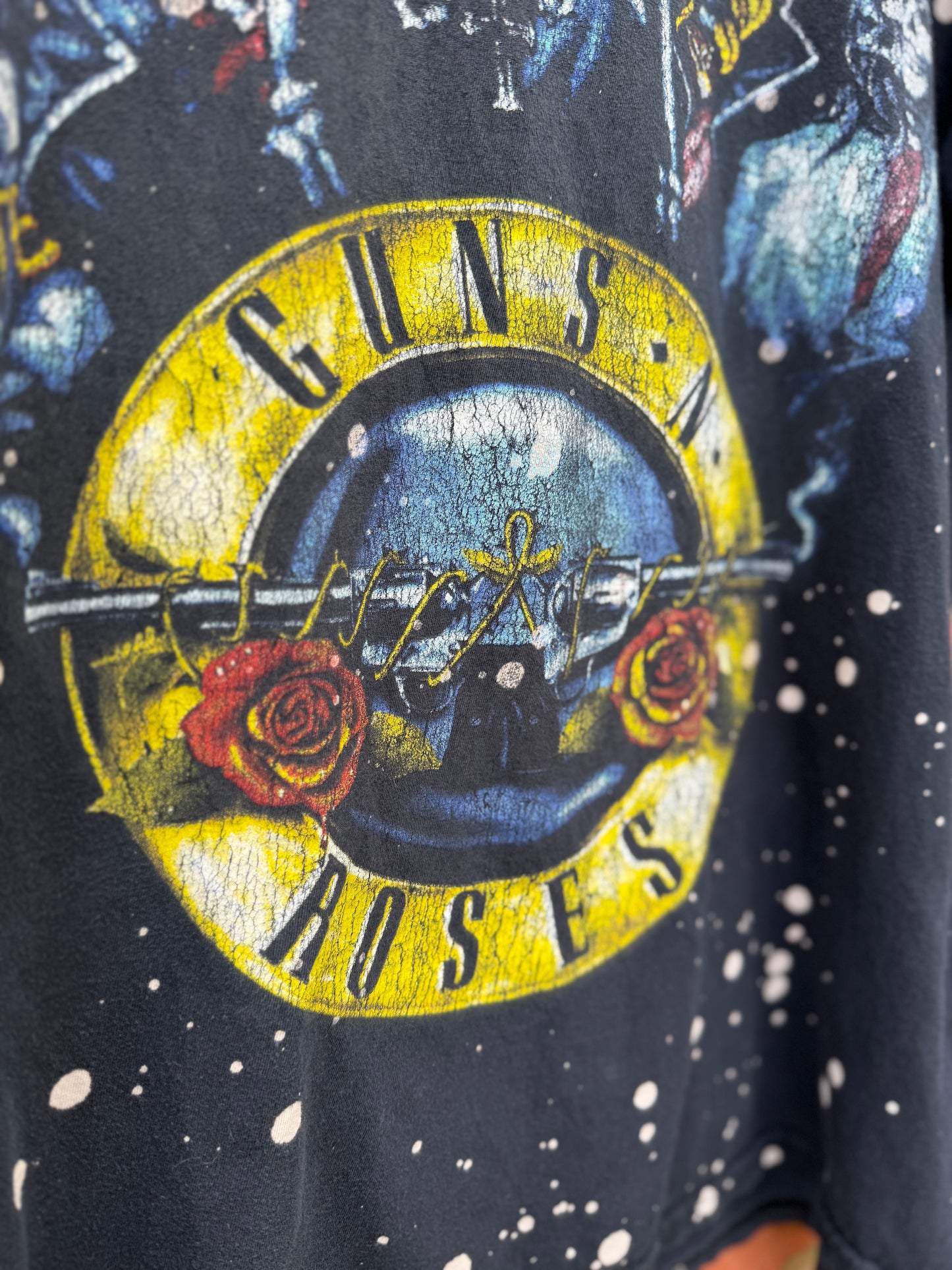 Guns & Roses - Bleach Dye Shirt